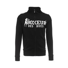 Boxeur Des Rues  HIGH COLLAR FZIP WITH PATCHES AND FRONT LOGO