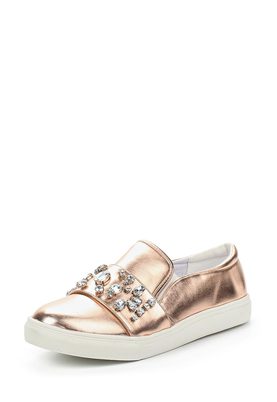 LOST INK  LUCY JEWELLED STRAP SLIP ON PLIMSOL