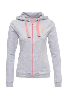 Boxeur Des Rues  LADY HOODED FZIP LOGO PRINT FRONT AND BACK