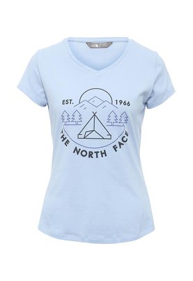 The North Face  W TANSA TEE #1 CHAMBRAY BLUE