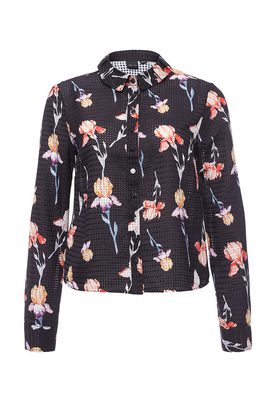 LOST INK  WAFFLE FLORAL PRINT SHIRT