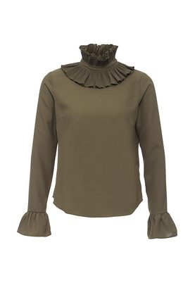 LOST INK  PLEAT NECK TOP