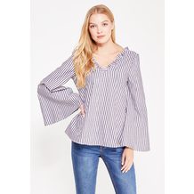 LOST INK  STRIPED FLARED SLEEVE TOP