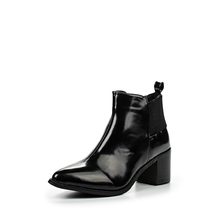 LOST INK  AIMON MID BLOCK HEEL ANKLE BOOT