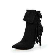 LOST INK  ARELLA FRINGED STILETTO ANKLE BOOT