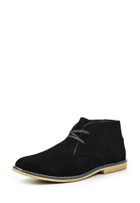 Five Basics  BLACK MICROSUEDE ANKLE BOOT