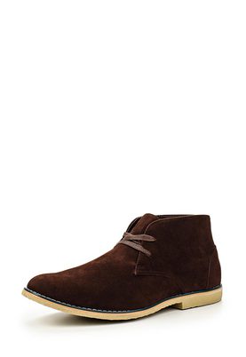 Five Basics  BROWN MICROSUEDE ANKLE BOOT