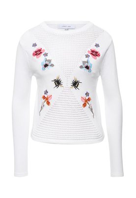 LOST INK  EMBROIDERY CROP JUMPER