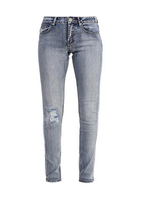 LOST INK  LOW RISE SKINNY IN CASPIA WASH WITH RIPS