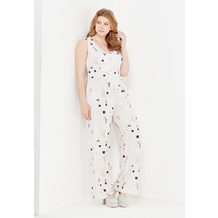 LOST INK PLUS  JUMPSUIT IN ABSTRACT PRINT