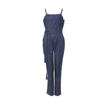 LOST INK   CHAMBRAY HIGH FRONT JUMPSUIT