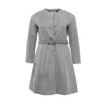 LOST INK PLUS  SKIRTED COAT WITH BELT
