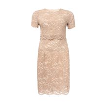 LOST INK PLUS  DOUBLE LAYER LACE PENCIL DRESS