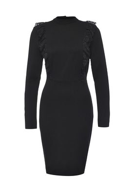 LOST INK  PHADERA FRILL FRONT BODYCON