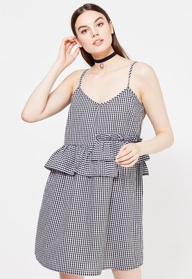 LOST INK  GINGHAM MULTI FRILL