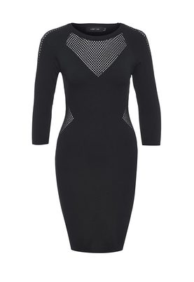 LOST INK  POINTELLE DETAIL BODYCON DRESS